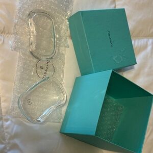 Tiffany & Co. Elegant Clear Glass Coasters